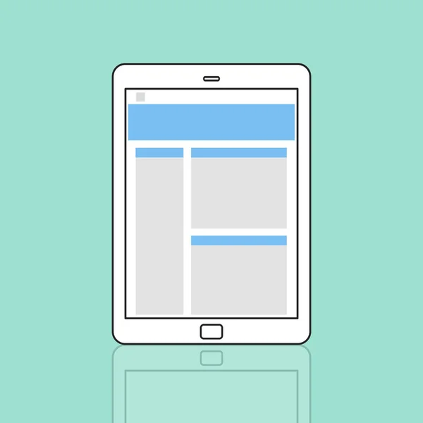 Web design πρότυπο ψηφιακό tablet — Φωτογραφία Αρχείου