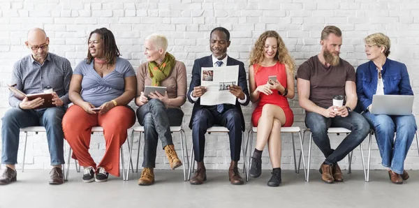 Gente de negocios esperando la reunión — Foto de Stock