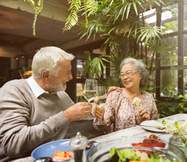 Senior Pensionare Întâlniți-vă — Fotografie, imagine de stoc