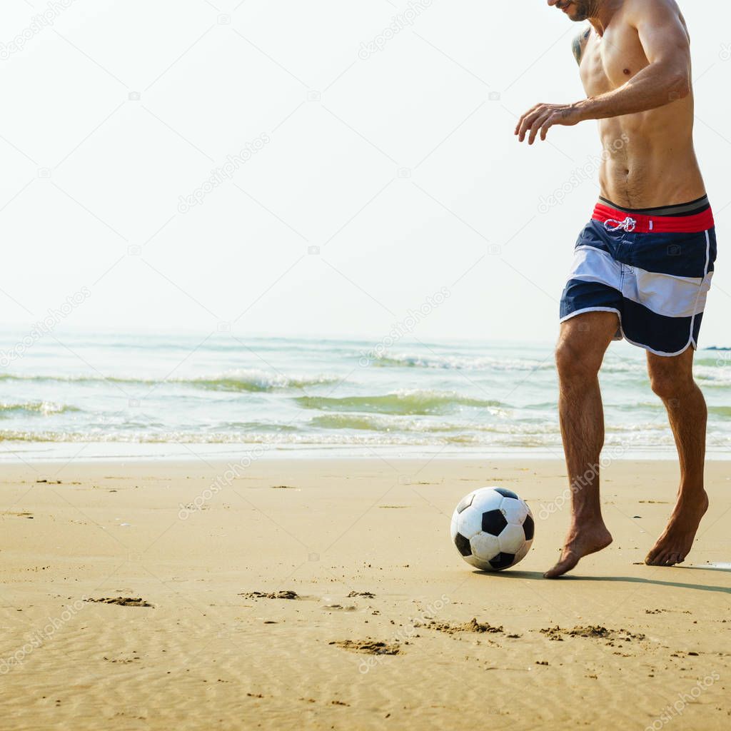 Man playing Football 