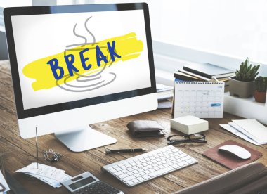 bilgisayar metin üstünde perde ile