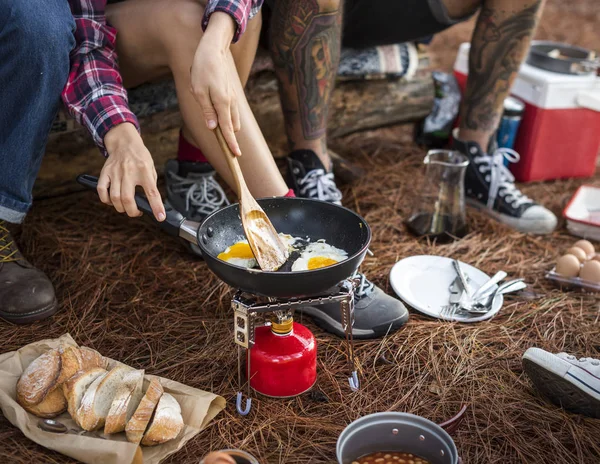 Young Friends in Camping — Stock Photo, Image