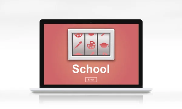 Web design szablon laptopa — Zdjęcie stockowe