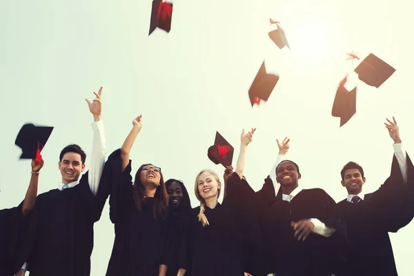 College studenter examen — Stockfoto