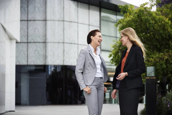 Hermosas mujeres de negocios sonriendo —  Fotos de Stock