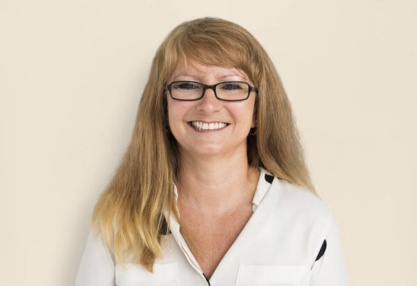 зрелая дама в студии
