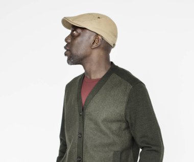 şapkalı rahat Afrika adam