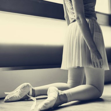 Genç balerin pratik