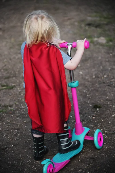 Superhrdina chlapeček — Stock fotografie