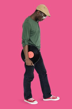 Vinil disk tutan adam