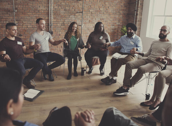 People at the Meeting in Office