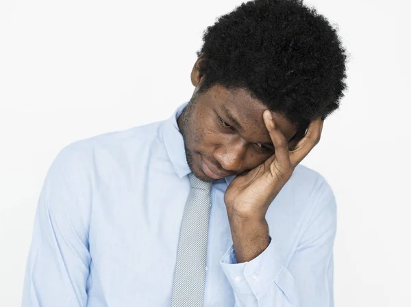 Hombre de negocios africano cansado —  Fotos de Stock