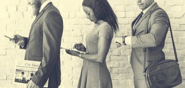 Business People standing in Line — Stock Photo, Image