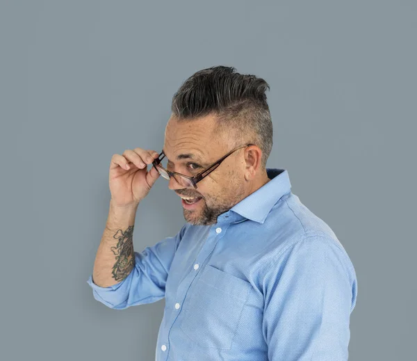 Mature homme dans les lunettes — Photo