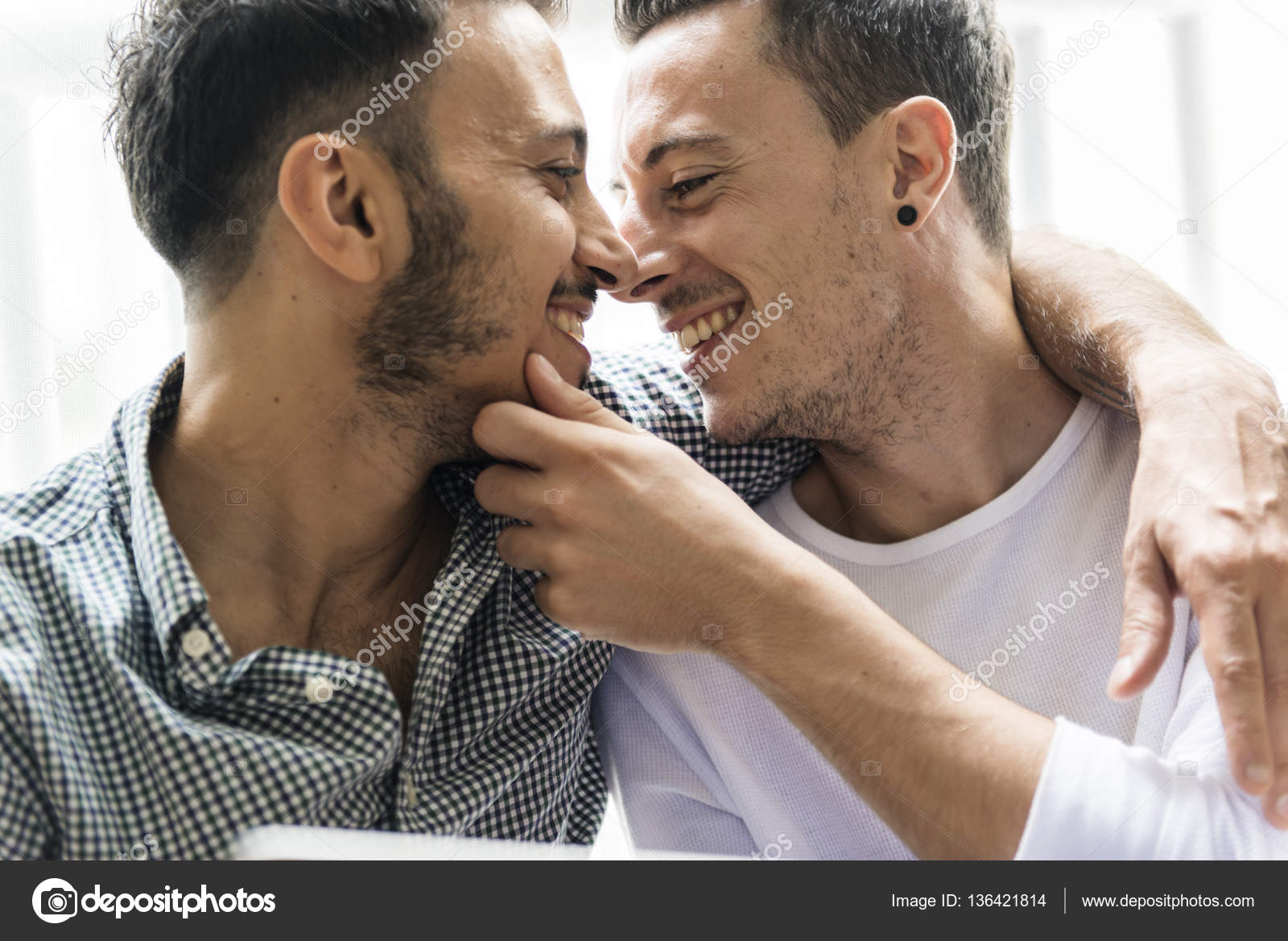 Gay Couple in Love — Stock Photo © Rawpixel 136421814