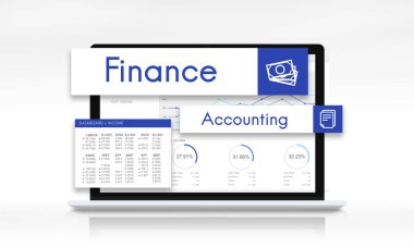 bilgi ile çalışan dizüstü bilgisayar