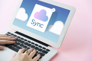 Dizüstü bilgisayarda çalışan kadın