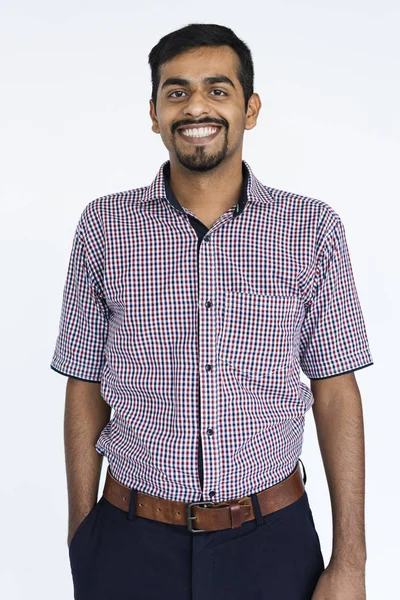 Indian Man Smiling — Stock Photo, Image