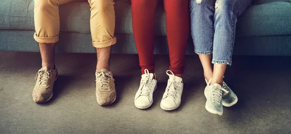 Legs of diversity people — Stock Photo, Image