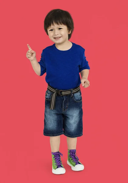 Asian Boy posing in Studio — Stock Photo, Image