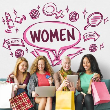  Dijital cihazlar kullanarak kadınlar