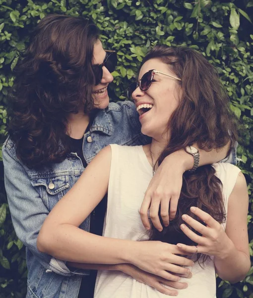 Lésbicas casal passar tempo juntos — Fotografia de Stock
