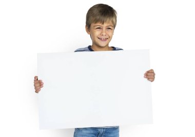 küçük çocuk Studio poz