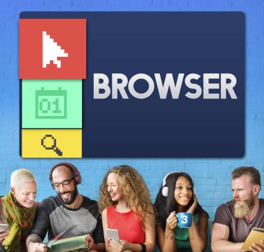 Dijital aygıtlar kullanan insanlar 