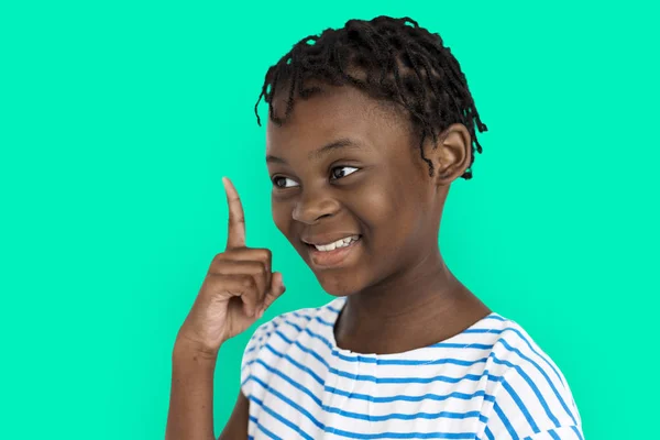 Menina posando em estúdio — Fotografia de Stock