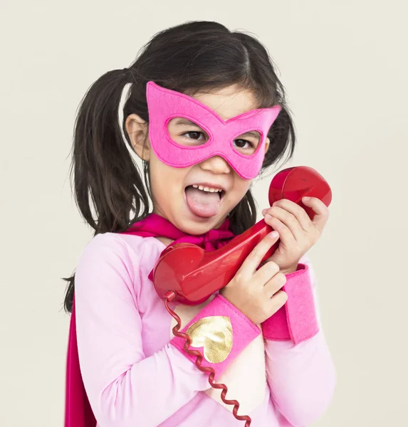 Chica en traje Superhéroe —  Fotos de Stock