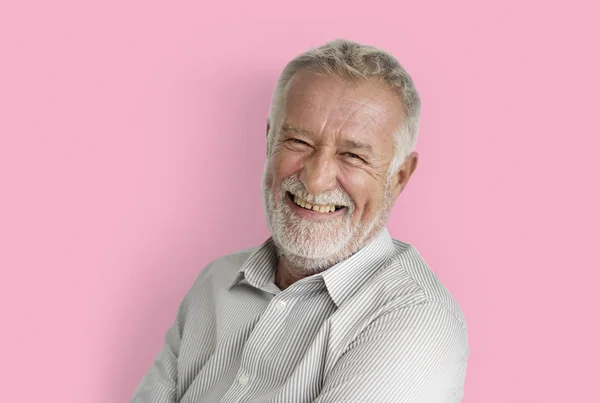 Elderly Man Smiling — Stock Photo, Image