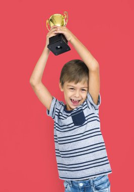 küçük çocuk Studio poz