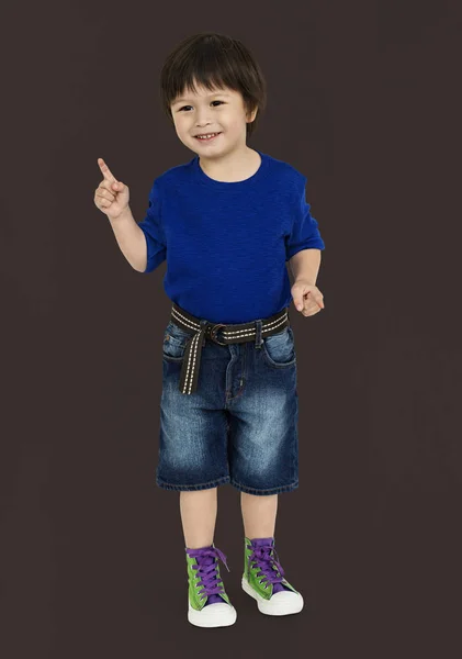 Asian Boy posing in Studio — Stock Photo, Image