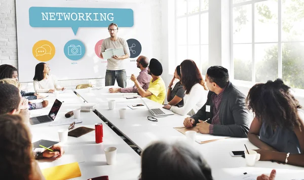 Diversidad de personas en el seminario — Foto de Stock