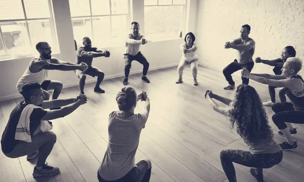 People Exercise in Class — Stock Photo, Image