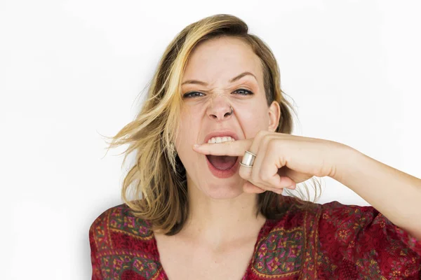 Mujer tonteando —  Fotos de Stock