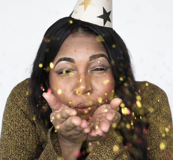 neşeli Afrikalı kadın