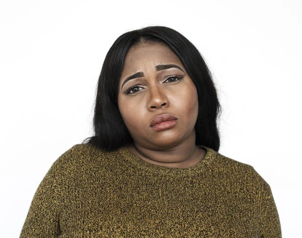 Afrikalı kadın üzgünsün