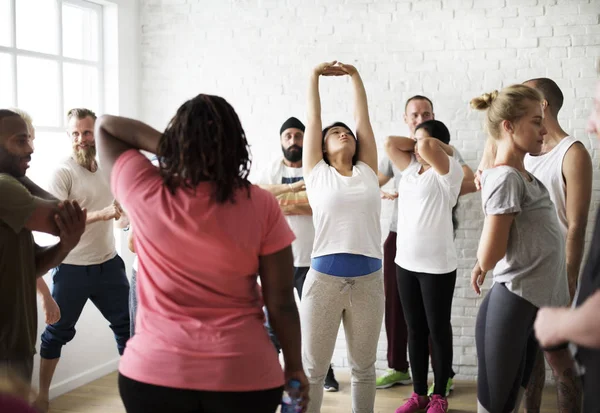 Grup egzersiz sınıfındaki