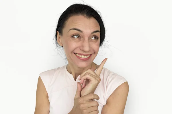 Empresária posando em estúdio — Fotografia de Stock