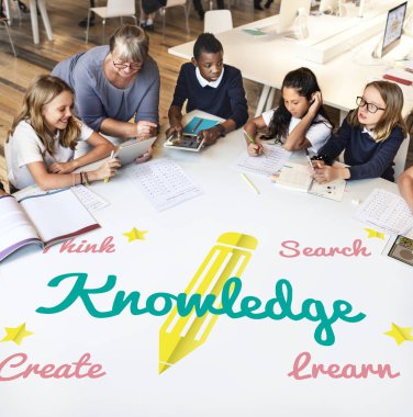 çocuk ile üst düzey öğretmen