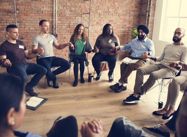 People at the Meeting in Office