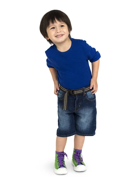 Asian Boy posing in Studio — Stock Photo, Image