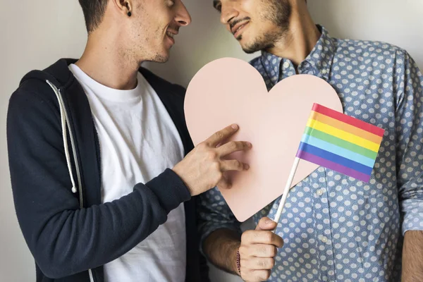 Gay casal no amor — Fotografia de Stock