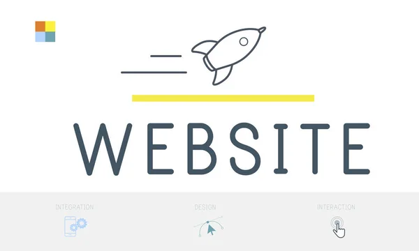 Kreative Website-Banner — Stockfoto