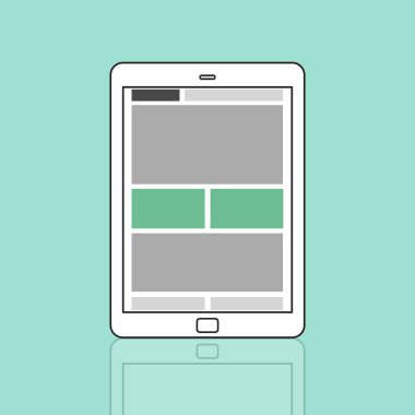 Web tasarım şablonu Kopyala alan konsepti