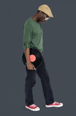 Vinil disk tutan adam