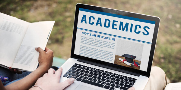 Students using laptop