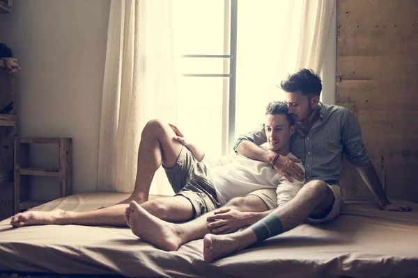 Zamilovaný homosexuální pár — Stock fotografie