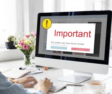 Bilgisayarda Çalışan Kadın